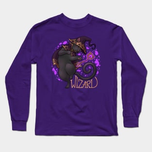 Wizard Cat - Videogame RPG class V.2 Long Sleeve T-Shirt